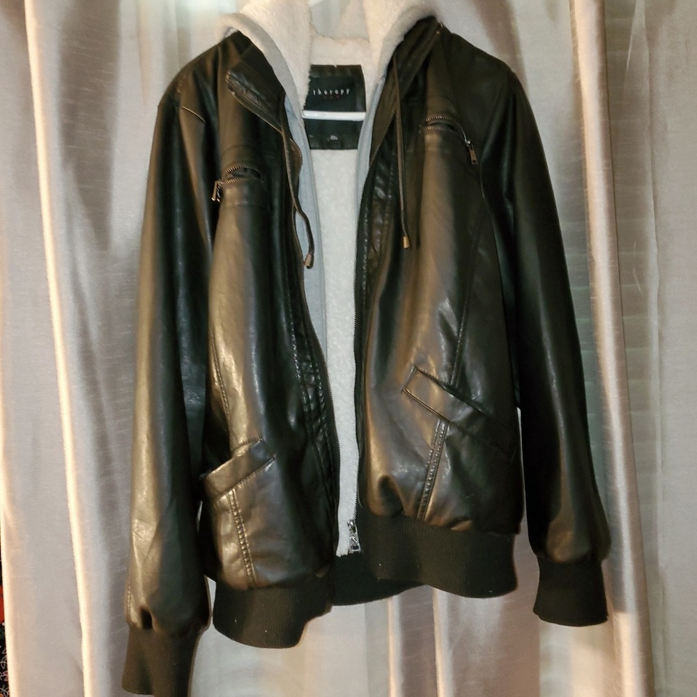 Faux leather jacket